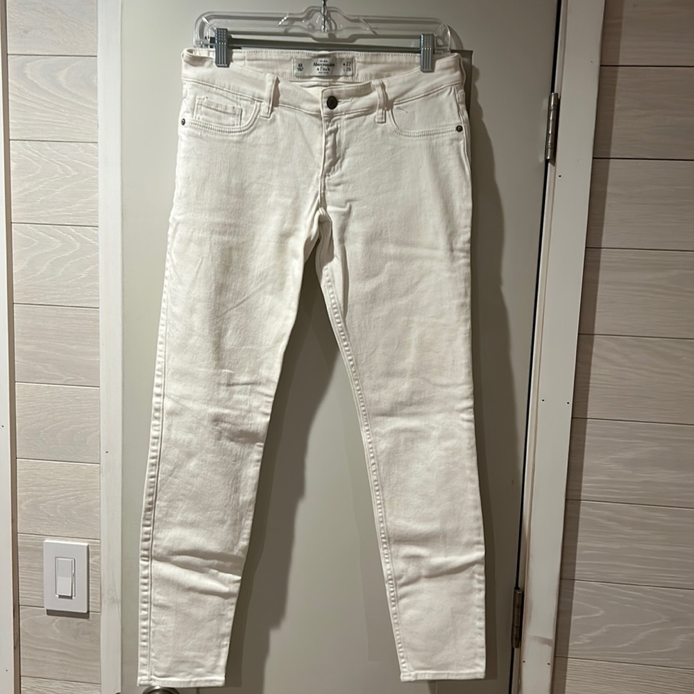 White jean skinny mid rise